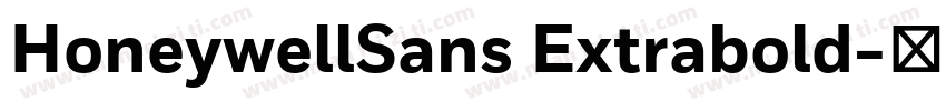 HoneywellSans Extrabold字体转换